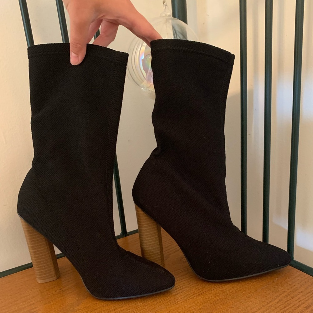 Fall Sock Boot Heels - worn ONCE